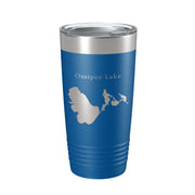 Ossipee Lake Map Tumbler Travel Mug Insulated Laser Engraved Coffee Cup New Hampshire 20 oz - Freeyouthzbandz