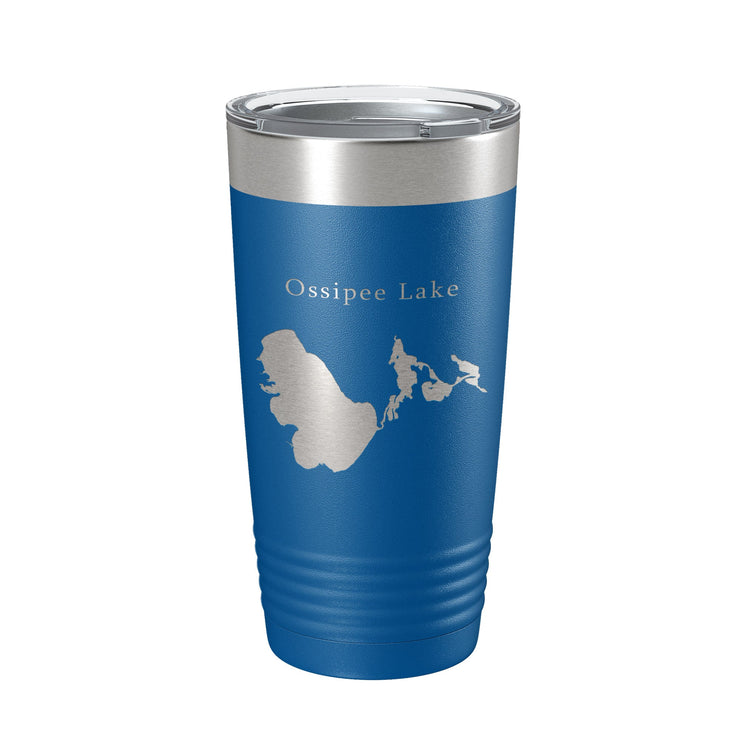 Ossipee Lake Map Tumbler Travel Mug Insulated Laser Engraved Coffee Cup New Hampshire 20 oz - Freeyouthzbandz