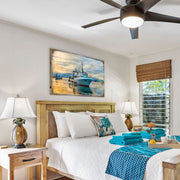 Fishing Boat Wood Wooden Coastal Wall Art by Nature Wonders - Coastal Sea - Life Decor - 95235B - Freeyouthzbandz