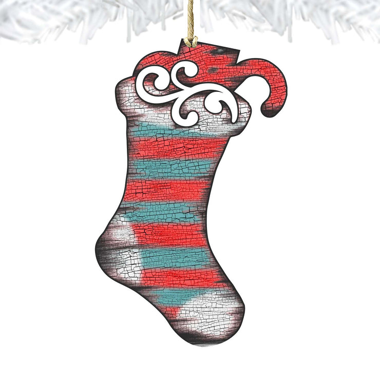 Blue Stocking Wooden Ornaments Christmas by G. DeBrekht - Christmas Decor - 8198802 - 2 - Freeyouthzbandz