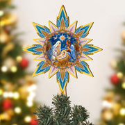 Nativity - themed Tree Topper Wooden Decor - Nativity Holiday Decor - Christmas Tree Topper - Freeyouthzbandz