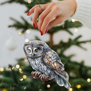 Alaskan Nothern Hawk Owl Wooden Ornaments by G.Debrekht - Wildlife Holiday Décor - 8710004 - 1 - Freeyouthzbandz