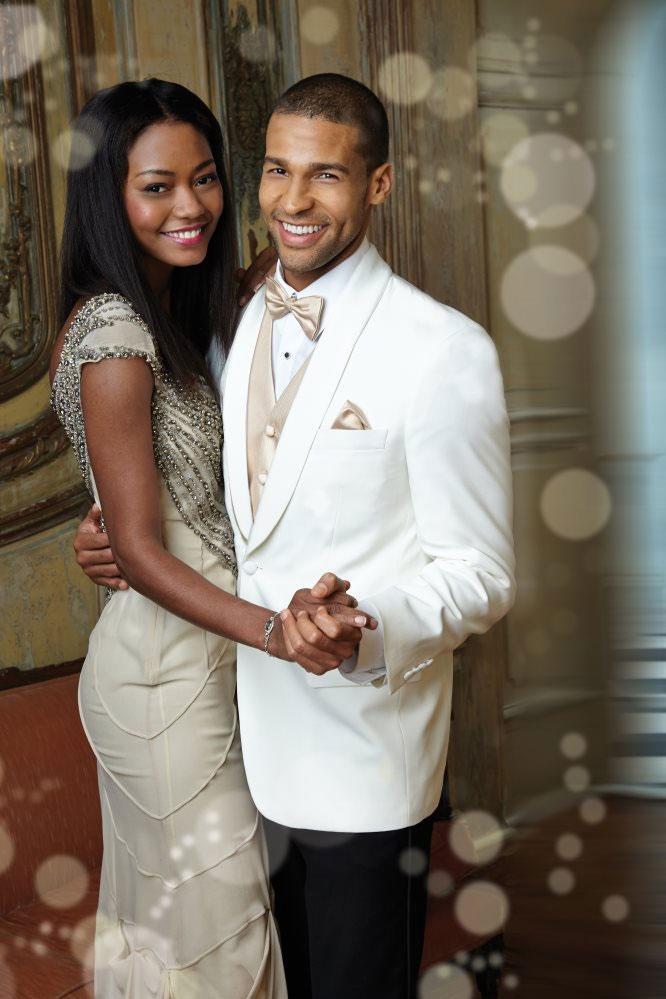 "Hamilton" Light Ivory Dinner Jacket Shawl (Separates) - Freeyouthzbandz