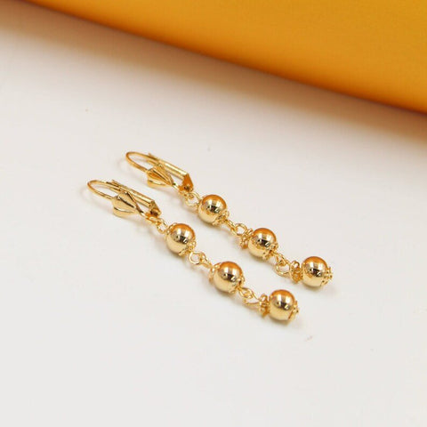 Beaded Dangle Earring (K114) - Freeyouthzbandz