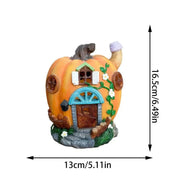 Solar Pumpkin House Outdoor Halloween Decor - Freeyouthzbandz