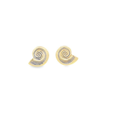Sea Shell Swirl Earrings (L216A/L67A) - Freeyouthzbandz