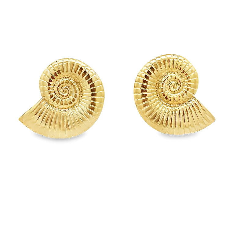 Sea Shell Swirl Earrings (L216A/L67A) - Freeyouthzbandz