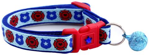 Fire and Police Badges Cat Collar - Freeyouthzbandz