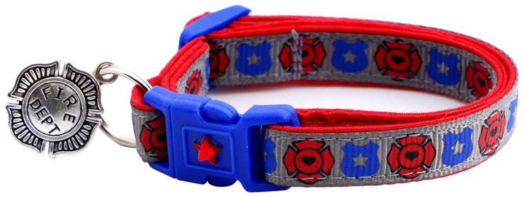 Fire and Police Badges Cat Collar - Freeyouthzbandz