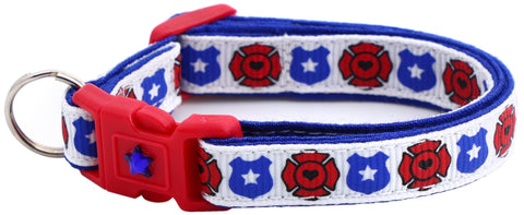 Fire and Police Badges Cat Collar - Freeyouthzbandz