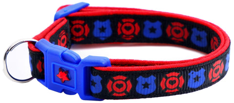 Fire and Police Badges Cat Collar - Freeyouthzbandz