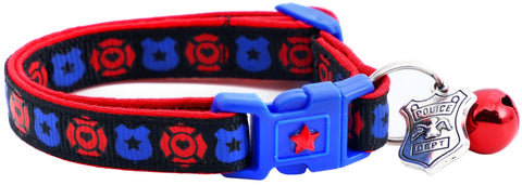 Fire and Police Badges Cat Collar - Freeyouthzbandz