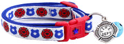 Fire and Police Badges Cat Collar - Freeyouthzbandz