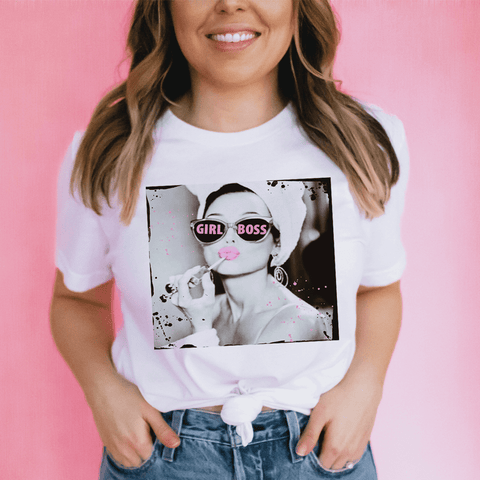 Lipstick Girl Boss Tee - Freeyouthzbandz