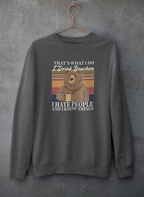 Bourbon Bear Sweat Shirt - Freeyouthzbandz