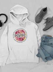 She Is Strong Proverbs Floral Mom Hoodie - Freeyouthzbandz