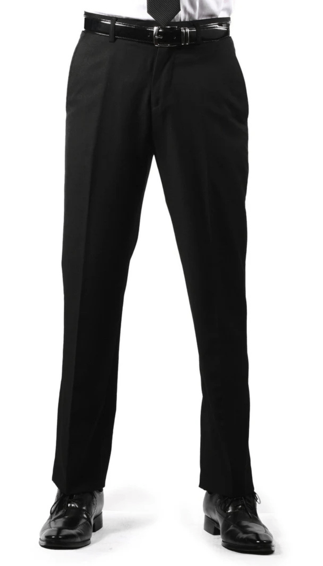 Premium Mens MP101 Black Regular Fit Dress Pants - Freeyouthzbandz