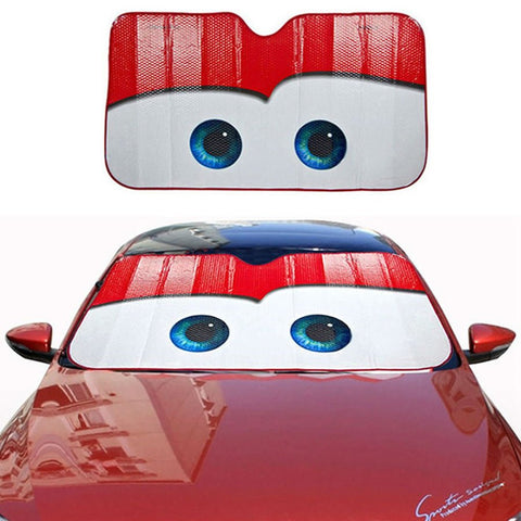 6 Colors Eyes Heated Windshield Sunshade Car Window Windscreen Cover Sun Shade Auto Sun Visor Car - covers Car Solar Protection - Freeyouthzbandz