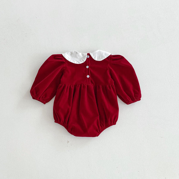 Autumn Arrival Baby Girls Long Sleeves Color Patchwork Onesies - Freeyouthzbandz