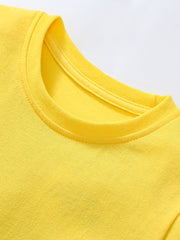 Red Dinosaur Cartoon Boys’ T-Shirt In European And American Style For Summer