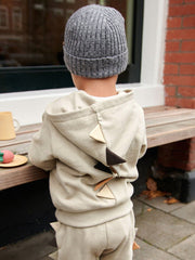 High Quality Spring And Autumn Boys Dinosaur Design Long Sleeves Top Zip - Up Hoodie And Pants Clothing Set - Freeyouthzbandz