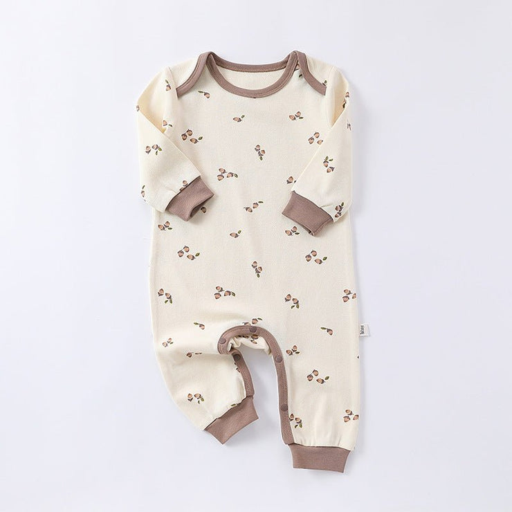 Spring Arrival Hazelnut Print Crew Neck Comfy Rompers - Freeyouthzbandz