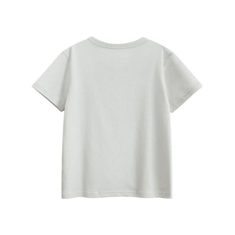 Summer Boys’ Tiger and Letters Pattern T-shirt in European and American Style