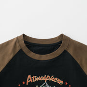 Boys’ Letters Pattern T-shirt in European and American Style