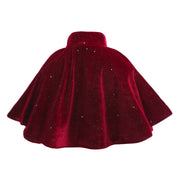 Baby Girl Solid Color Christmas Beautiful Shawl Cape Party Clothes - Freeyouthzbandz