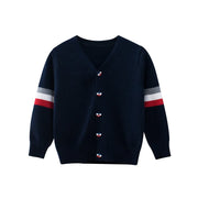 Boys Strips Button-Front Cardigans In Spring