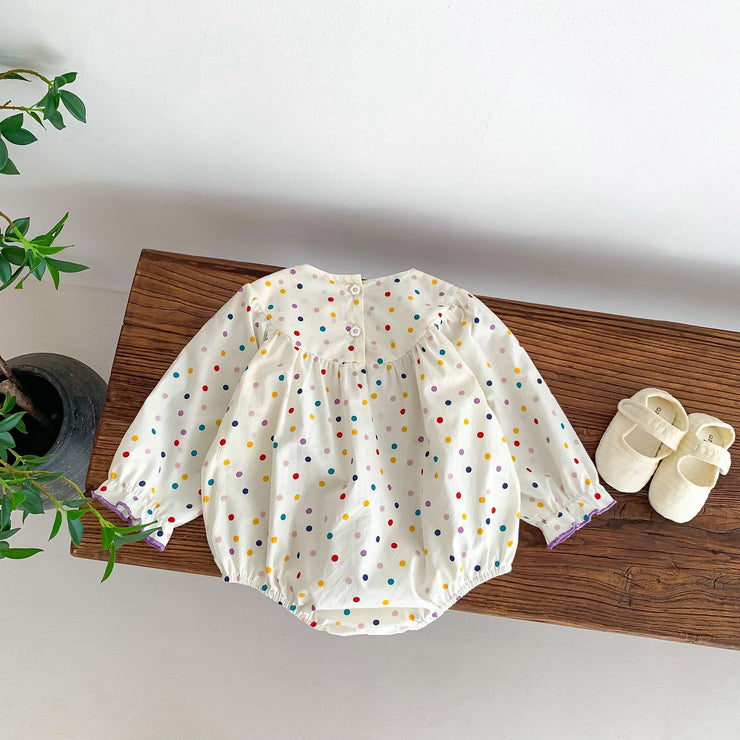 Print Pattern Sweet Style Long Sleeve Princess Onesies - Freeyouthzbandz