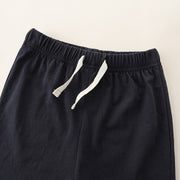 Summer Baby Kids Boys Emergency Cars Cartoon Pattern T-Shirt And Solid Color Shorts Clothing Set - Freeyouthzbandz