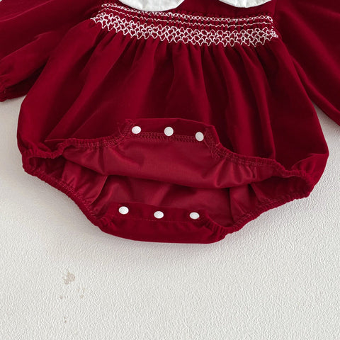 Autumn Arrival Baby Girls Long Sleeves Color Patchwork Onesies - Freeyouthzbandz