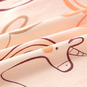 Spring and Autumn Girls Cartoon Pattern Long Sleeves Top and Pants Clothing Set - Freeyouthzbandz