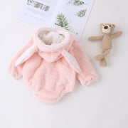 Design Baby Girls Polka Dots Pom Pom Hooded Onesies - Freeyouthzbandz