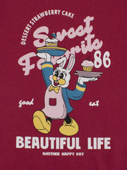 Autumn Arrival Kids Girls Cartoon Print Crew Neck Long Sleeves Color Patchwork Shirt - Freeyouthzbandz