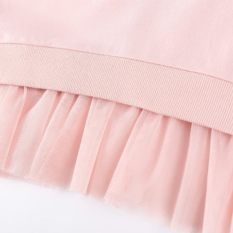 Spring and Autumn Girls Princess Cartoon Pattern Long Sleeves Sweatshirt and Plain Pants Clothing Set - Freeyouthzbandz