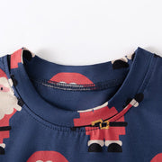 Baby Kids Christmas Cartoon Pattern Long Sleeves Casual Pajamas Clothing Set - Freeyouthzbandz