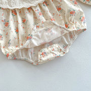 Print Pattern Sweet Style Long Sleeve Princess Onesies - Freeyouthzbandz