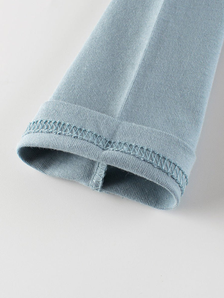 Autumn Baby Boys Letters and Animals Print Long Sleeves Crew Neck Base Top Shirt - Freeyouthzbandz