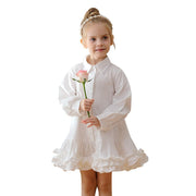 Spring and Autumn Solid Color Single Breasted Long - sleeved Dress for Stylish Girls - Freeyouthzbandz