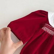 Autumn Arrival Baby Girls Long Sleeves Color Patchwork Onesies - Freeyouthzbandz