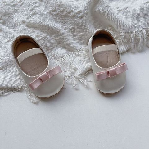 Spring Baby Girl Cute Bow Toddler Soft - Sole Anti - Slip Walking Shoes - Freeyouthzbandz