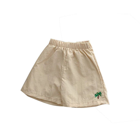 Baby Fruit Embroidered Pattern Summer Beach Comfy Shorts - Freeyouthzbandz