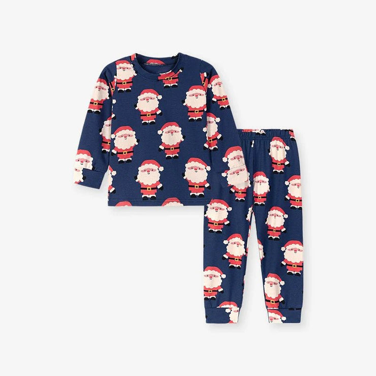 Baby Kids Christmas Cartoon Pattern Long Sleeves Casual Pajamas Clothing Set - Freeyouthzbandz