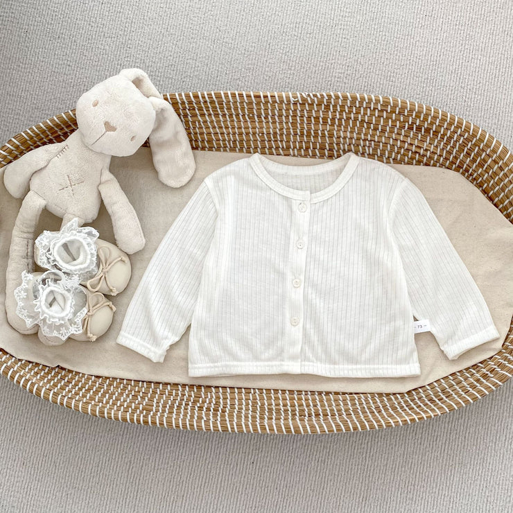 Summer Arrival Baby Girls Simple Long Sleeves Thin Knitted Top - Freeyouthzbandz