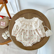 Print Pattern Sweet Style Long Sleeve Princess Onesies - Freeyouthzbandz