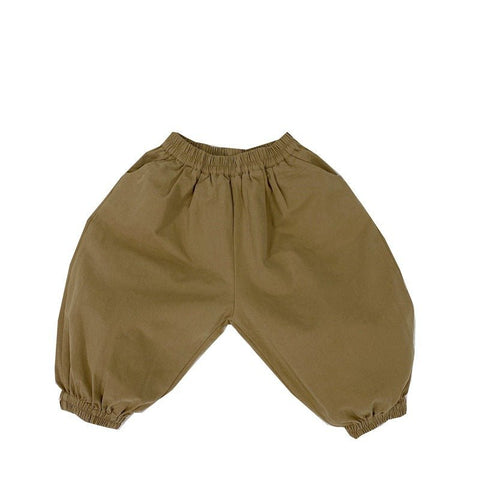 Baby Solid Color Basic Style Loose Comfy And Unisex Pants - Freeyouthzbandz