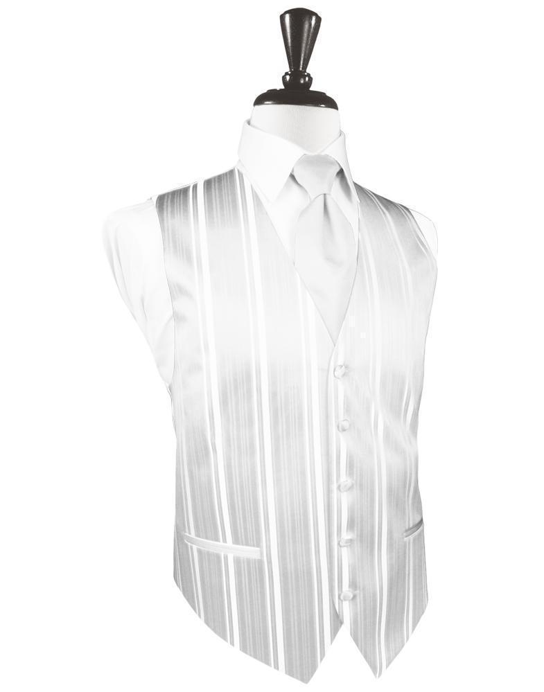 Striped Satin Tuxedo Vest - Freeyouthzbandz