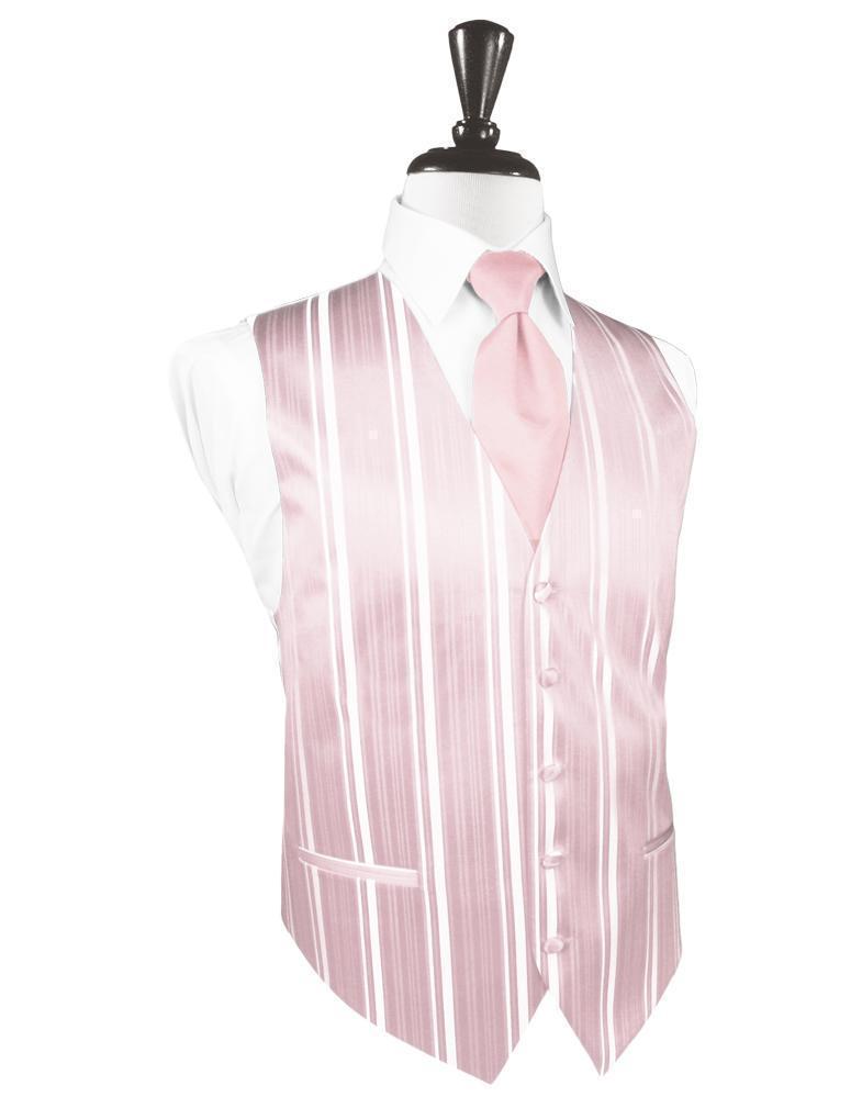 Striped Satin Tuxedo Vest - Freeyouthzbandz